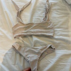 Mikoh Cream Bikini Set